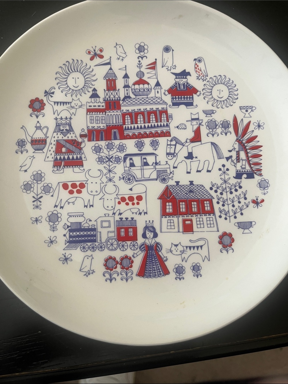 1960’s Vintage Arabia of Finland, Child Plate Set, Excellent Condition - Picture 2 of 9
